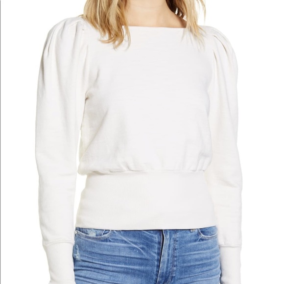 Efthymia Balloon Sleeve Print Shirt